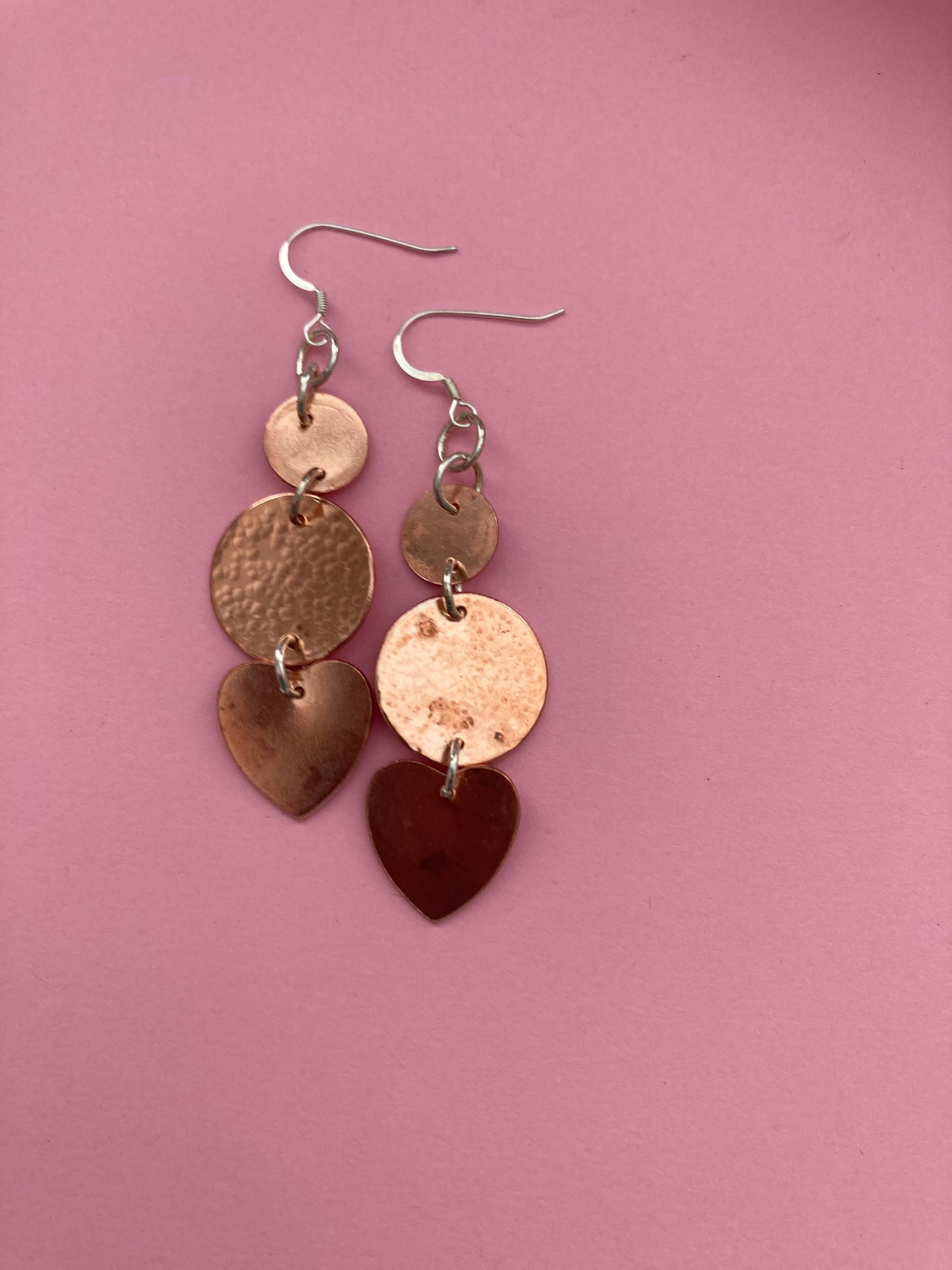 Copper earrings
