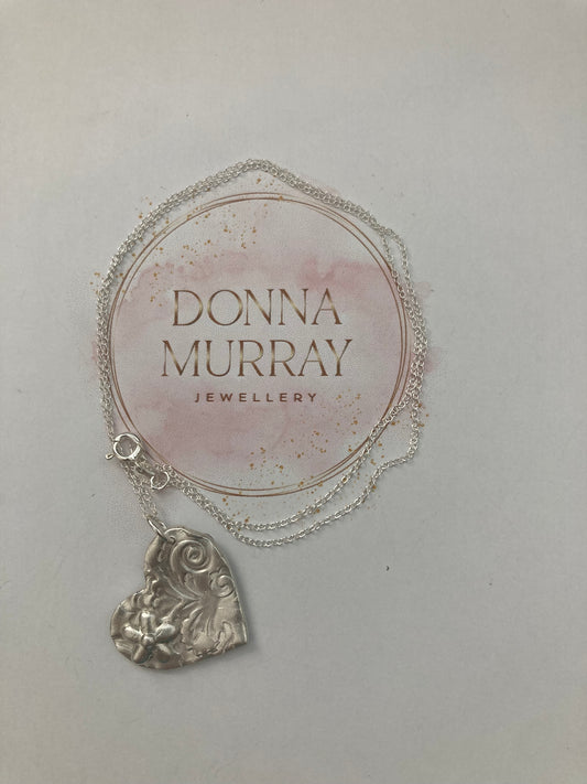 Silver heart pendant 2